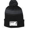 Sport-Tek(R) - Stripe Pom Pom Beanie Thumbnail